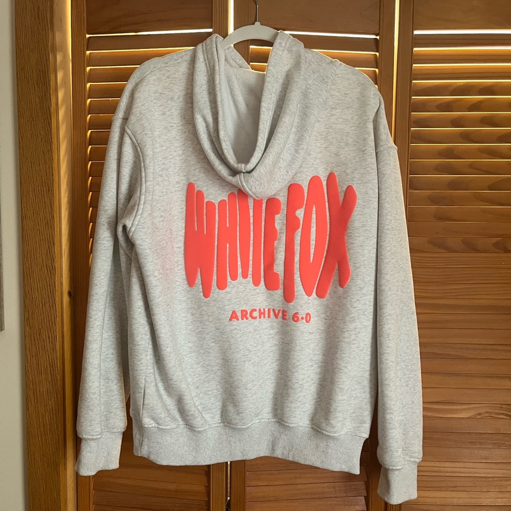 White fox oversized hoodie archive 6.0 cloudburst
